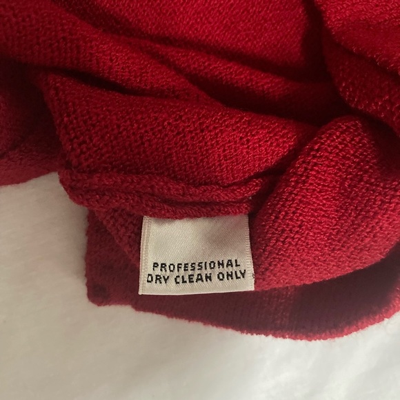 St. John Santana Scoop Neck Knit Red Fitted Sleeveless Tank Top Size Large - Picture 4 of 5